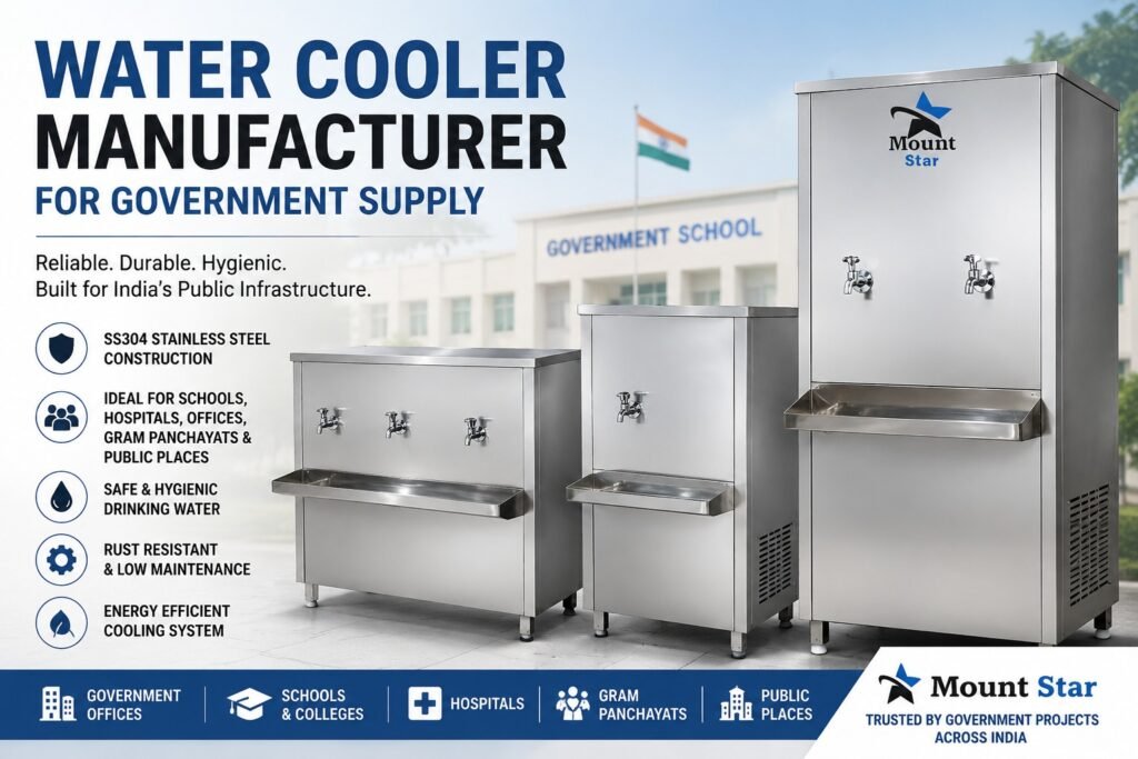 Water Cooler Manufacturer for Government Supply
